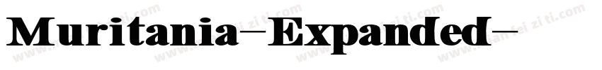 Muritania-Expanded字体转换