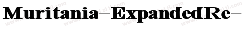 Muritania-ExpandedRe字体转换