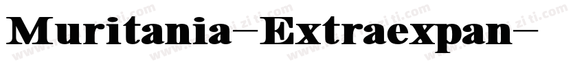 Muritania-Extraexpan字体转换