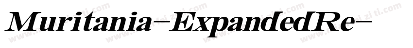Muritania-ExpandedRe字体转换