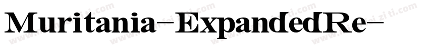 Muritania-ExpandedRe字体转换