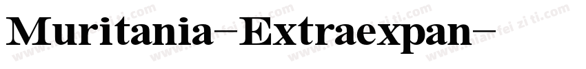 Muritania-Extraexpan字体转换
