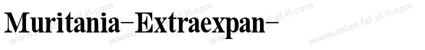 Muritania-Extraexpan字体转换