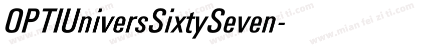 OPTIUniversSixtySeven字体转换