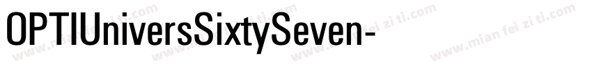 OPTIUniversSixtySeven字体转换