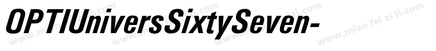 OPTIUniversSixtySeven字体转换
