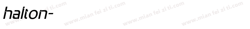 halton字体转换