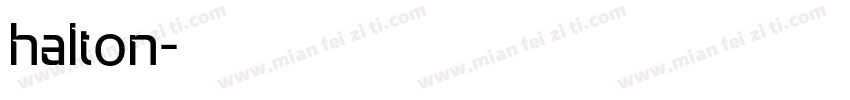 halton字体转换