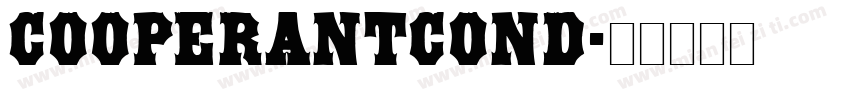 CooperAntConD字体转换