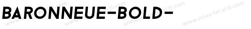BaronNeue-Bold字体转换