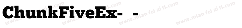 ChunkFiveEx-常规字体转换