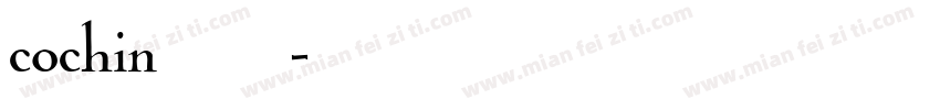 cochin字体字体转换