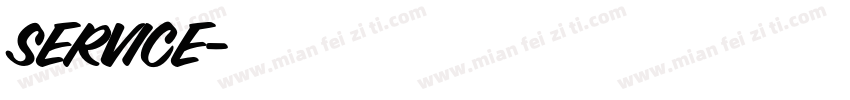 SERVICE字体转换