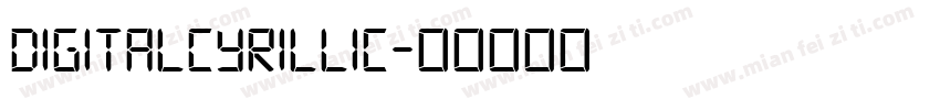 DigitalCyrillic字体转换