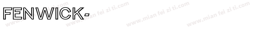 Fenwick字体转换