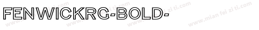 FenwickRg-Bold字体转换