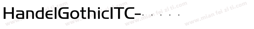 HandelGothicITC字体转换