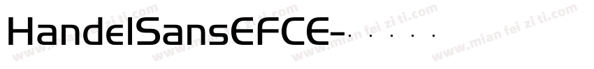 HandelSansEFCE字体转换
