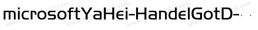 microsoftYaHei-HandelGotD字体转换