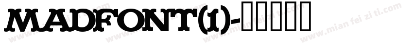 MADFONT(1)字体转换