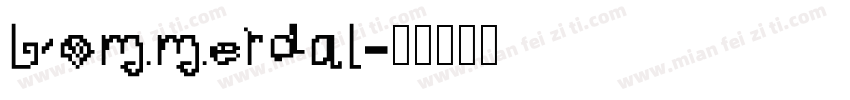 bommerdal字体转换
