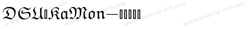 DSU_KaMon字体转换