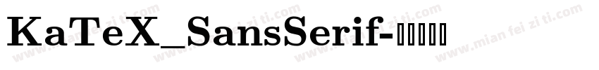 KaTeX_SansSerif字体转换