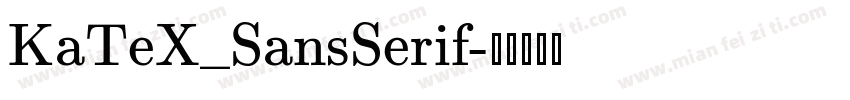 KaTeX_SansSerif字体转换