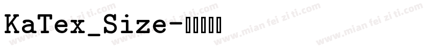 KaTex_Size字体转换