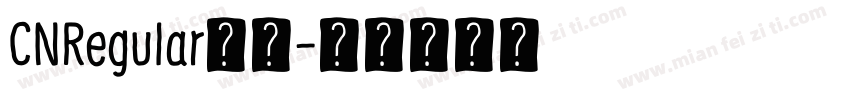 CNRegular字体字体转换