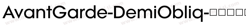 AvantGarde-DemiObliq字体转换
