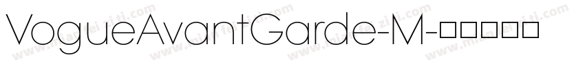 VogueAvantGarde-M字体转换