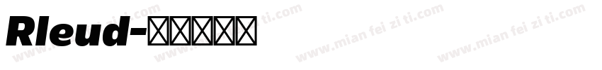 Rleud字体转换