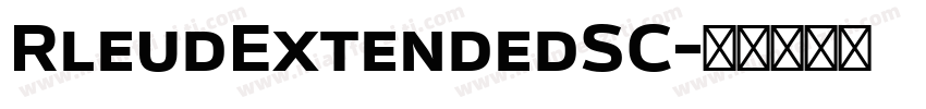 RleudExtendedSC字体转换