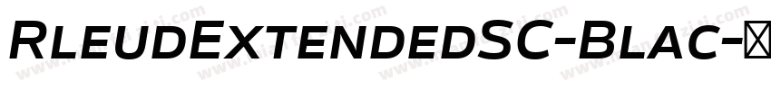 RleudExtendedSC-Blac字体转换
