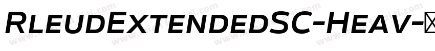 RleudExtendedSC-Heav字体转换