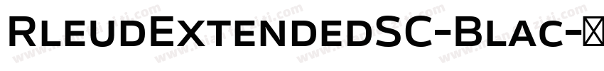RleudExtendedSC-Blac字体转换