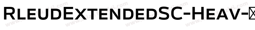 RleudExtendedSC-Heav字体转换