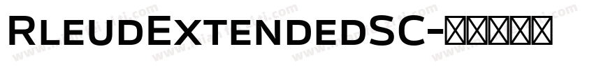 RleudExtendedSC字体转换