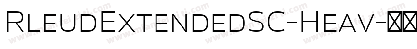 RleudExtendedSC-Heav字体转换