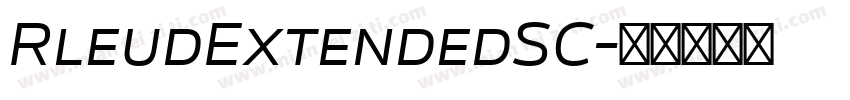 RleudExtendedSC字体转换