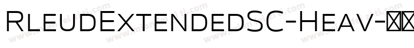 RleudExtendedSC-Heav字体转换