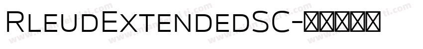 RleudExtendedSC字体转换