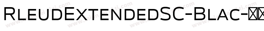 RleudExtendedSC-Blac字体转换
