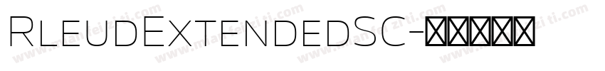 RleudExtendedSC字体转换
