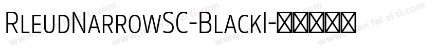 RleudNarrowSC-BlackI字体转换