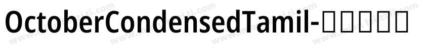 OctoberCondensedTamil字体转换