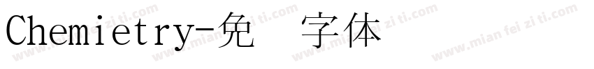 Chemietry字体转换
