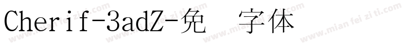Cherif-3adZ字体转换