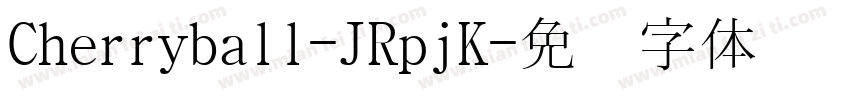Cherryball-JRpjK字体转换